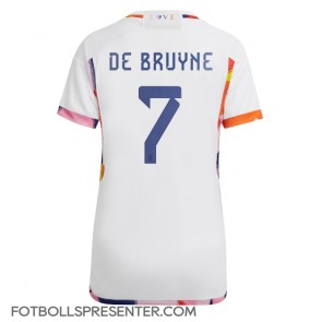 Belgien Kevin De Bruyne #7 Borta Matchtröja Dam VM 2022 Kortärmad